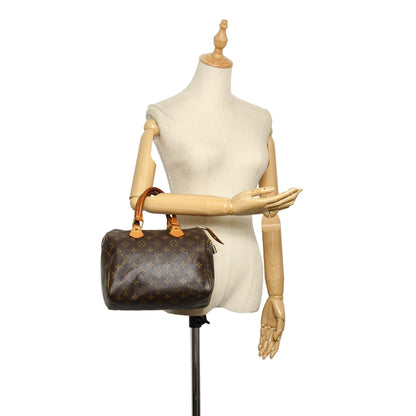 Louis-Vuitton Monogram Speedy 25 Brown