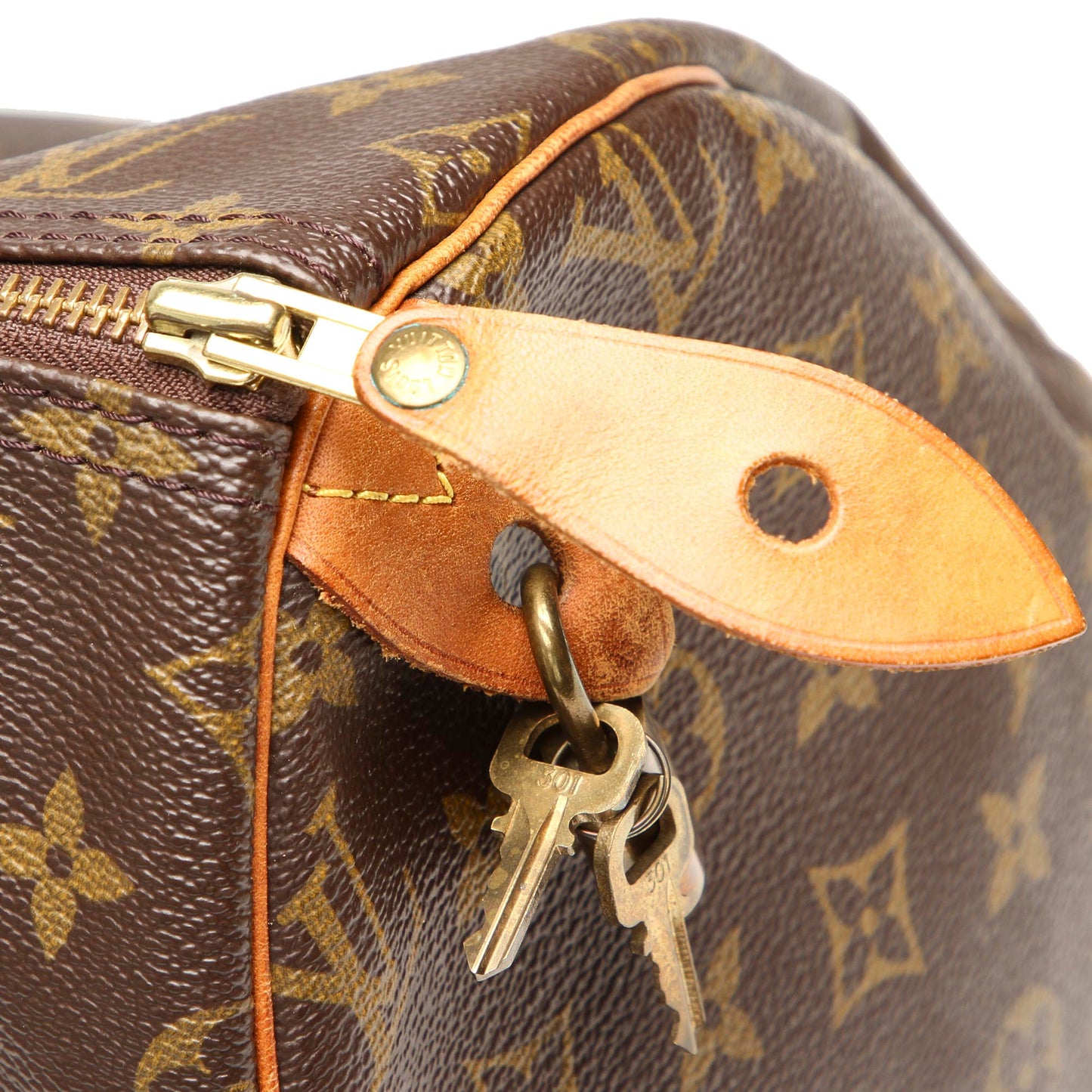 Louis-Vuitton Monogram Speedy 40 Brown