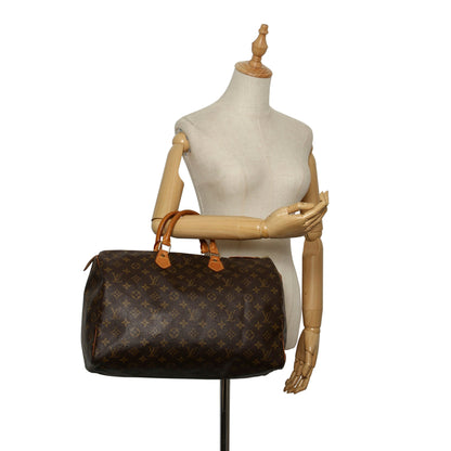Louis-Vuitton Monogram Speedy 40 Brown