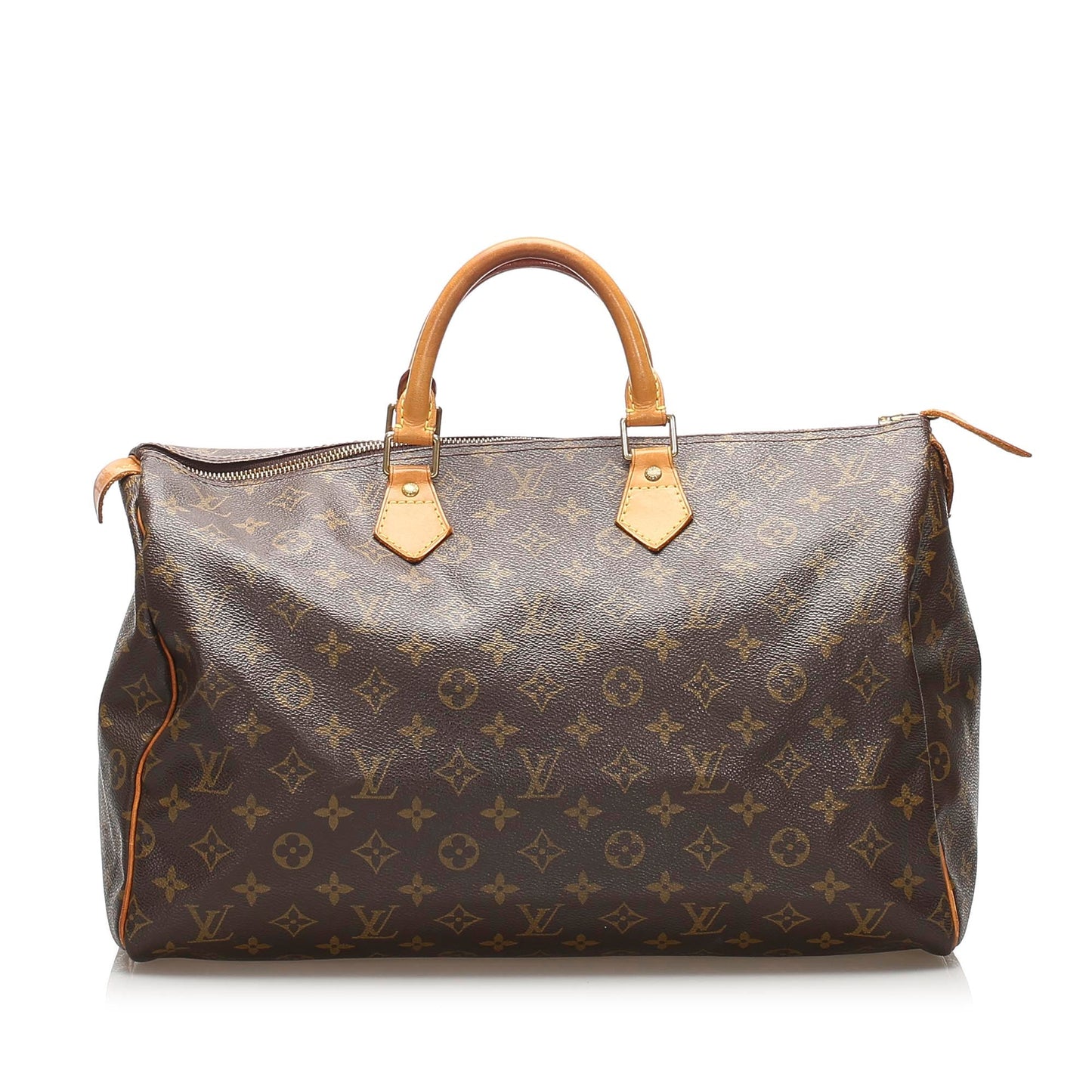 Louis-Vuitton Monogram Speedy 40 Brown