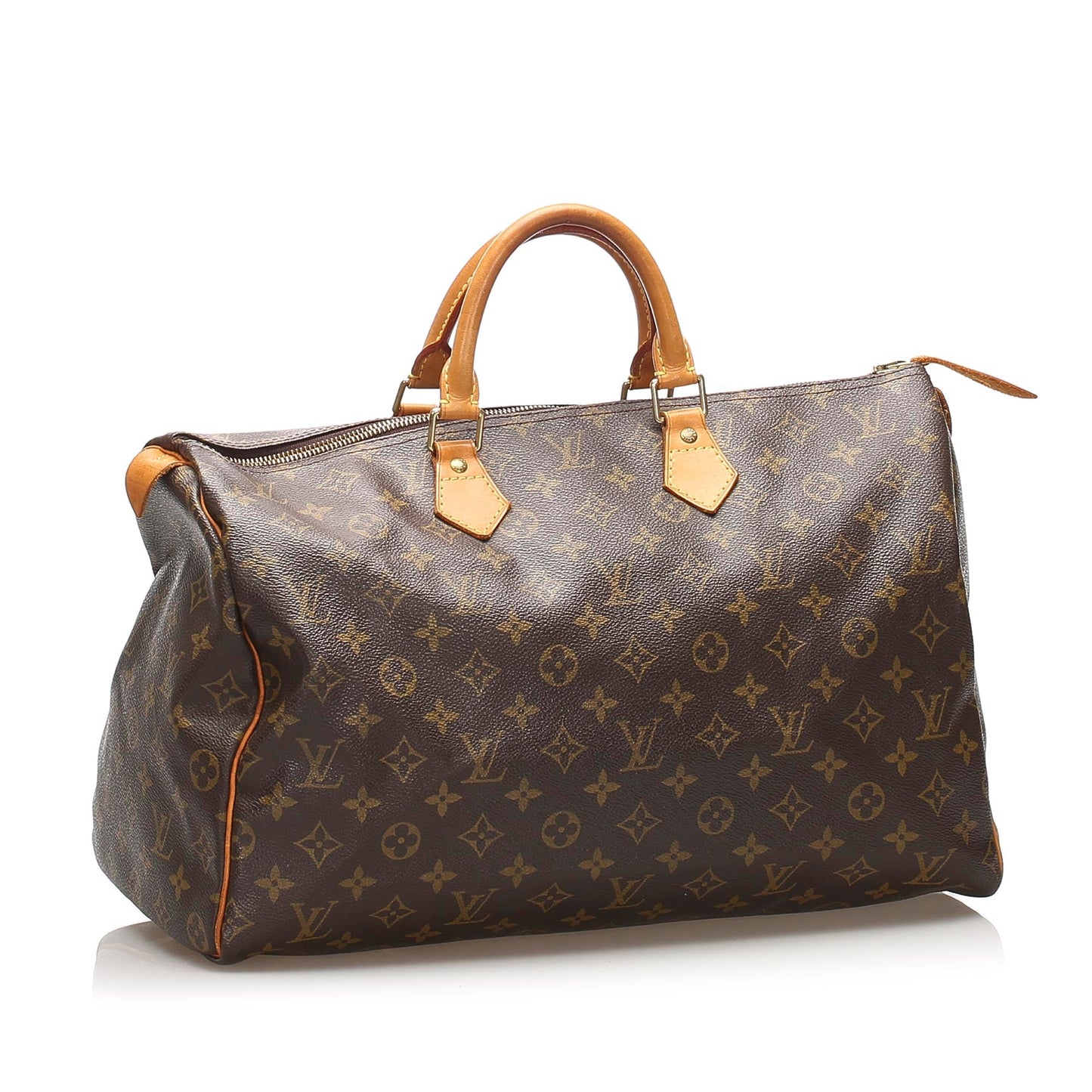 Louis-Vuitton Monogram Speedy 40 Brown