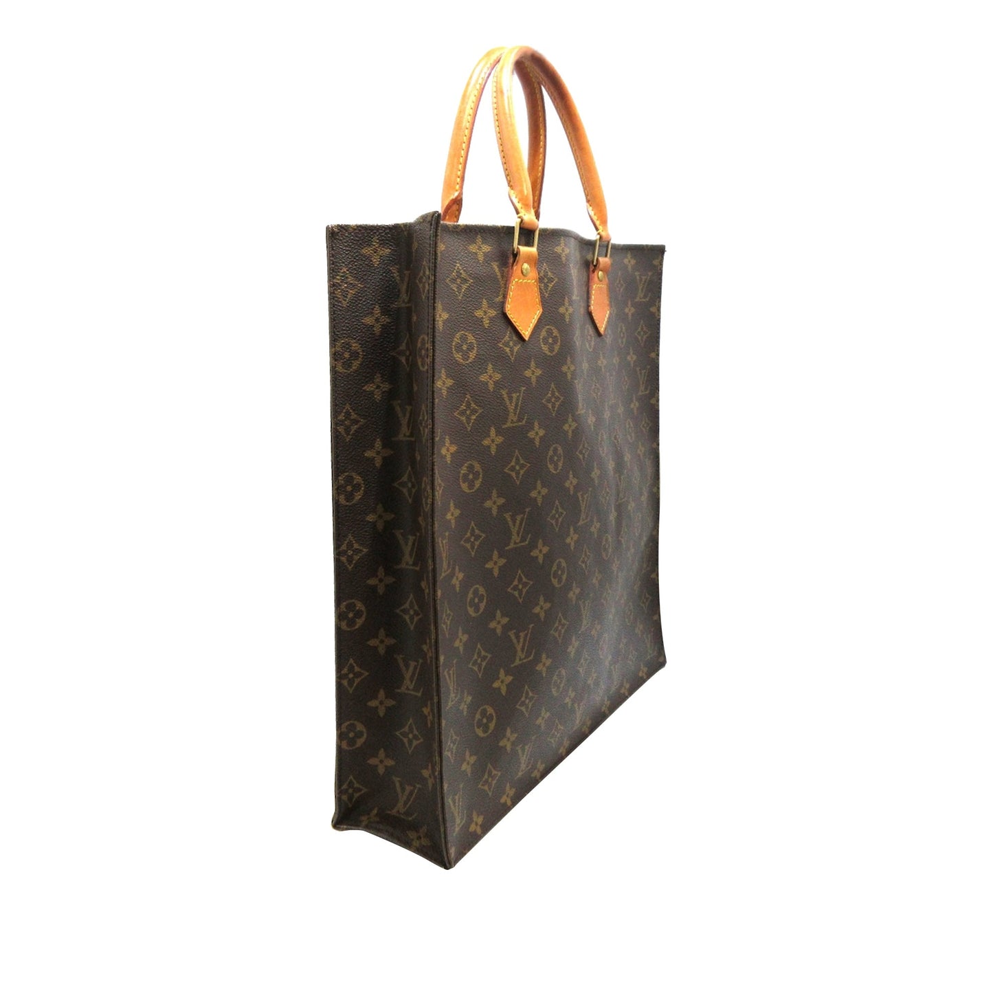 Louis-Vuitton Monogram Sac Plat Brown