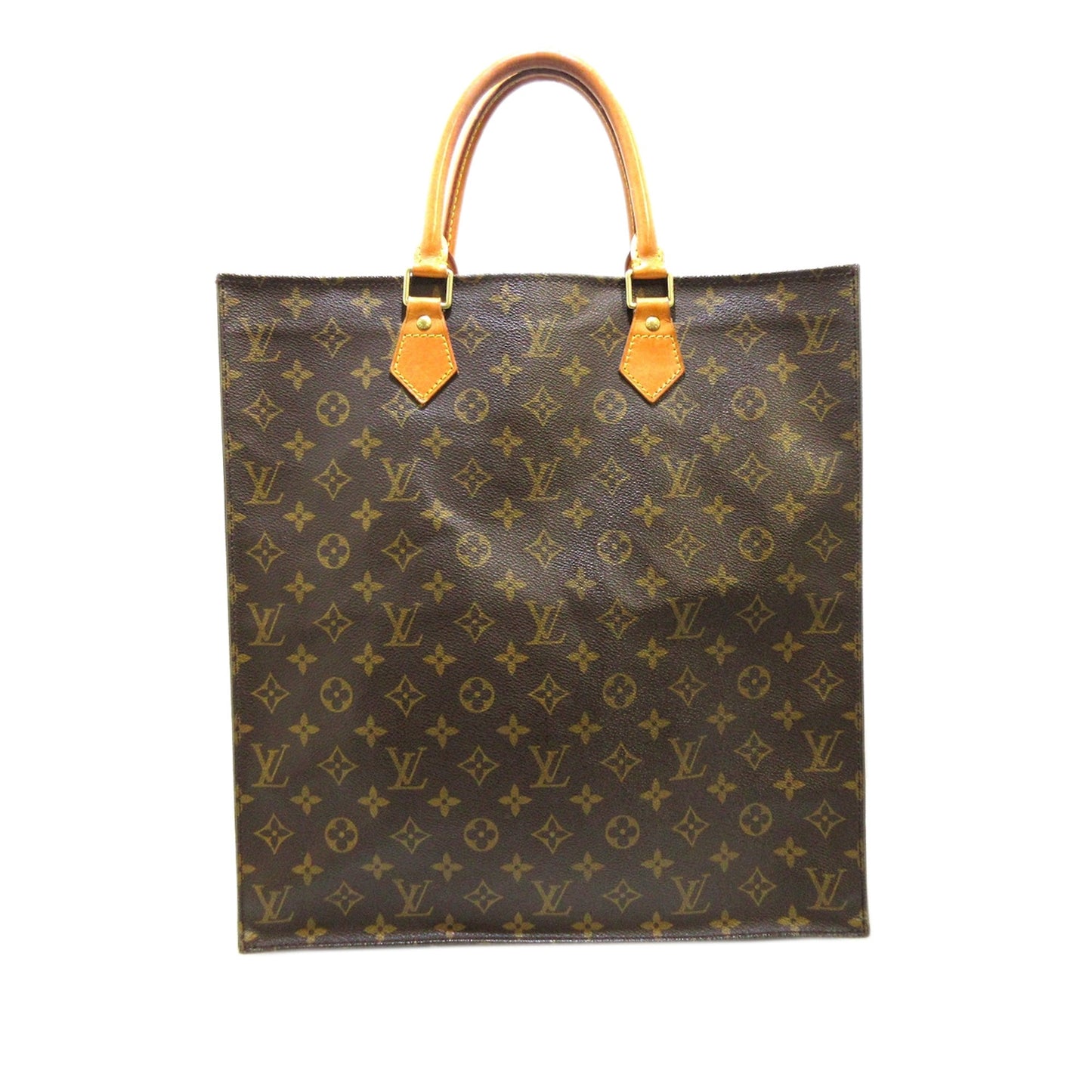 Louis-Vuitton Monogram Sac Plat Brown