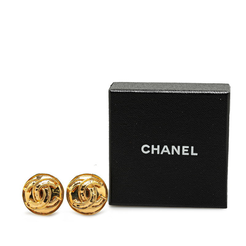 Chanel CC Clip On Earrings Metal Earrings in Excellent condition