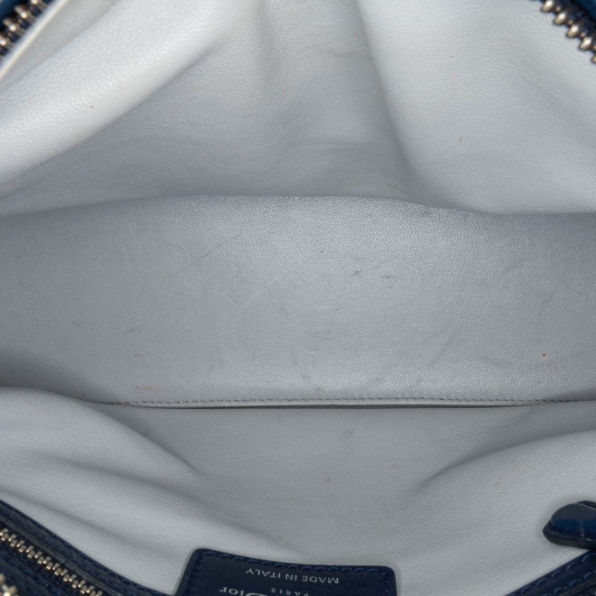 Medium Lambskin And Tweed Cannage Lady Dior
