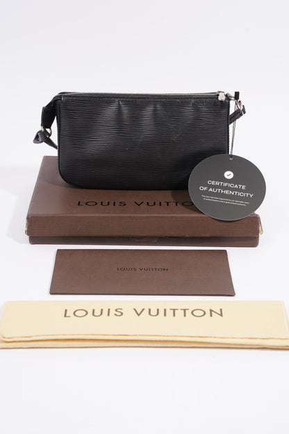 Louis Vuitton Pochette Accessoire Black Epi Leather