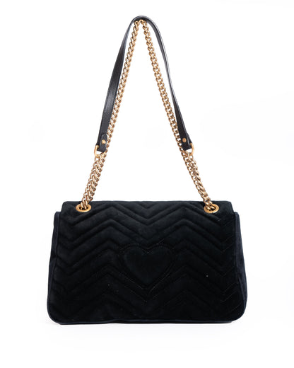 Gucci GG Marmont Flap Velvet Crossbody Bag