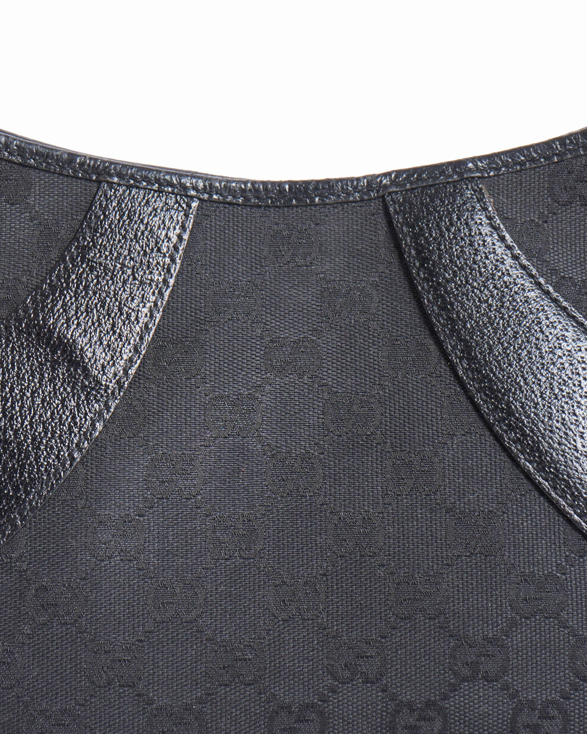 Gucci gg black canvas shoulder bag