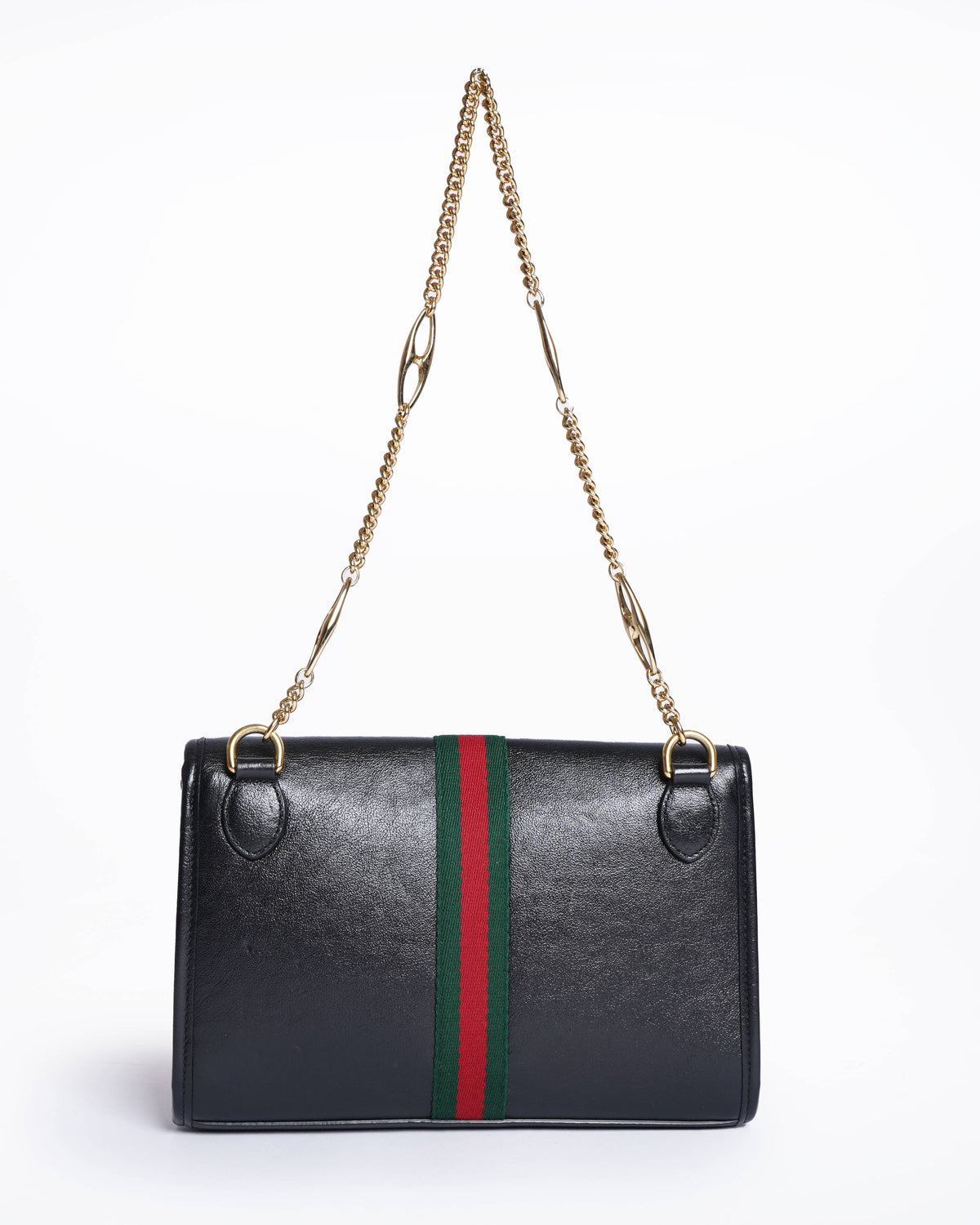 Gucci black leather small rajah shoulder bag