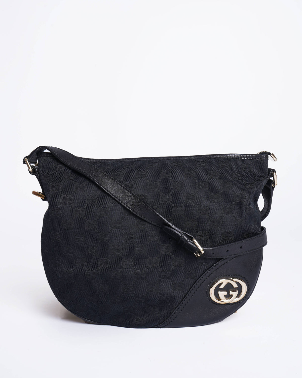 Gucci gg supreme web black Crossbody bag