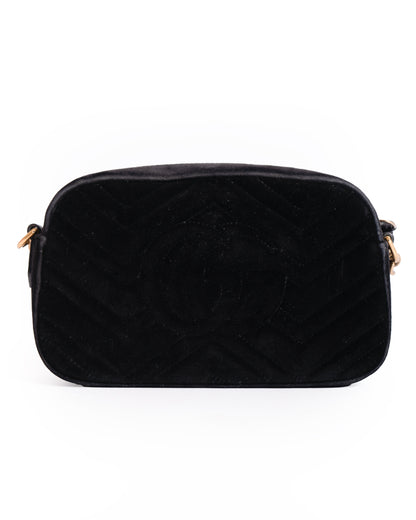 Gucci GG Marmont Crystal Star Crossbody Bag In Velvet