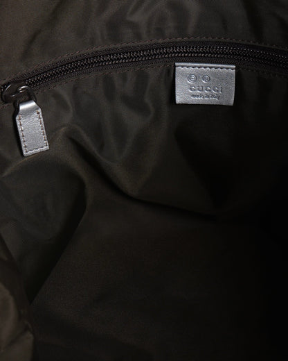 Gucci Silver GG Canvas Travel Bag Silver