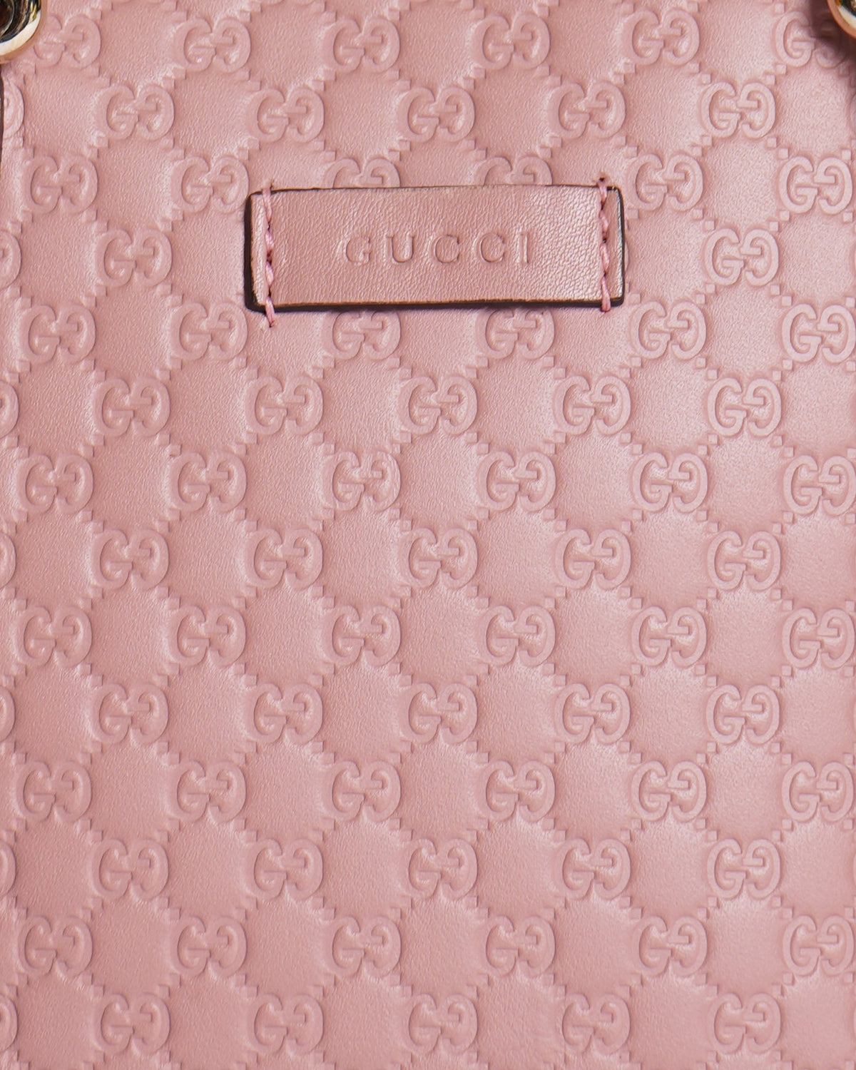 Gucci pink microguccissima dome bag