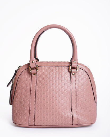 Gucci pink microguccissima dome bag