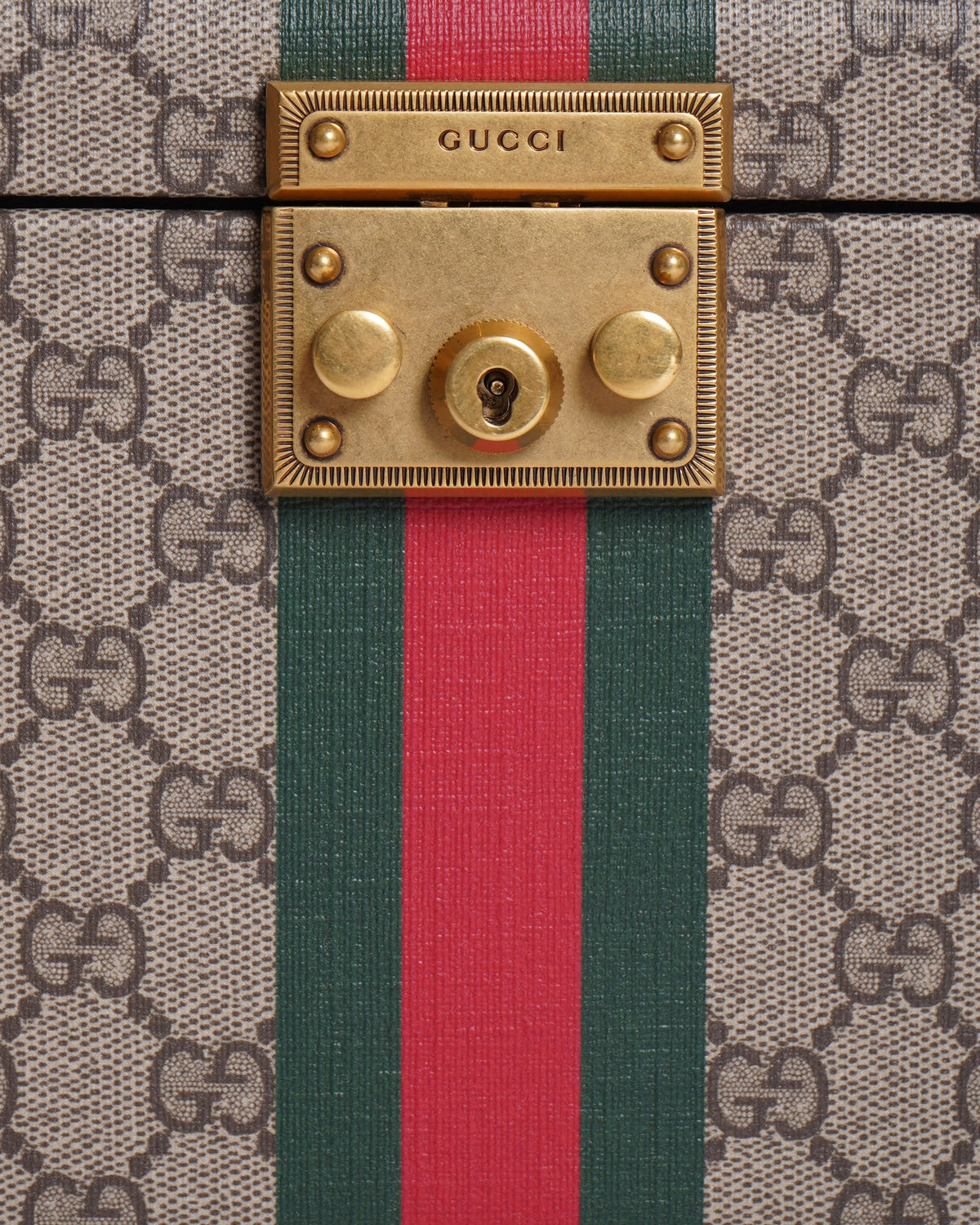 Gucci Savoy Brown GG Supreme Canvas Beauty Case