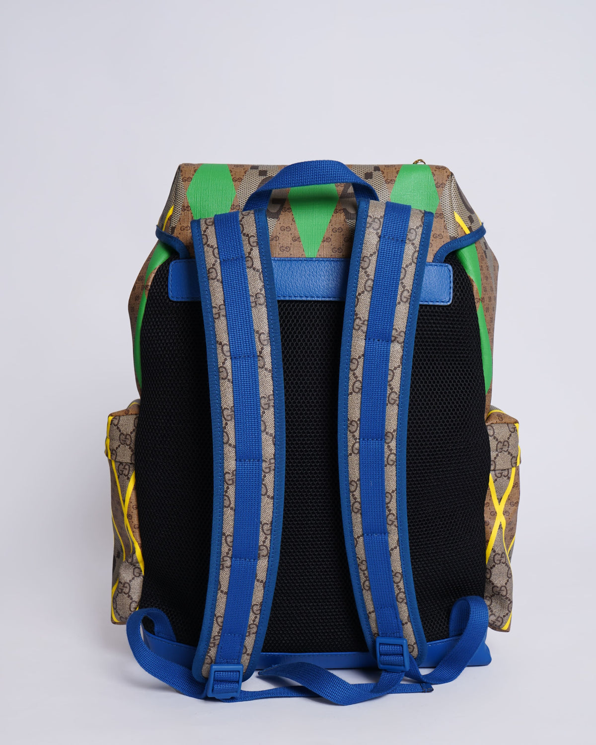 Gucci Multicolour GG Supreme Canvas & Leather Backpack
