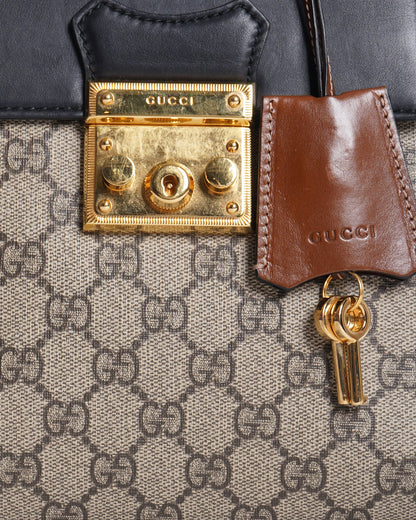 Gucci gg supreme padlock Mini backpack