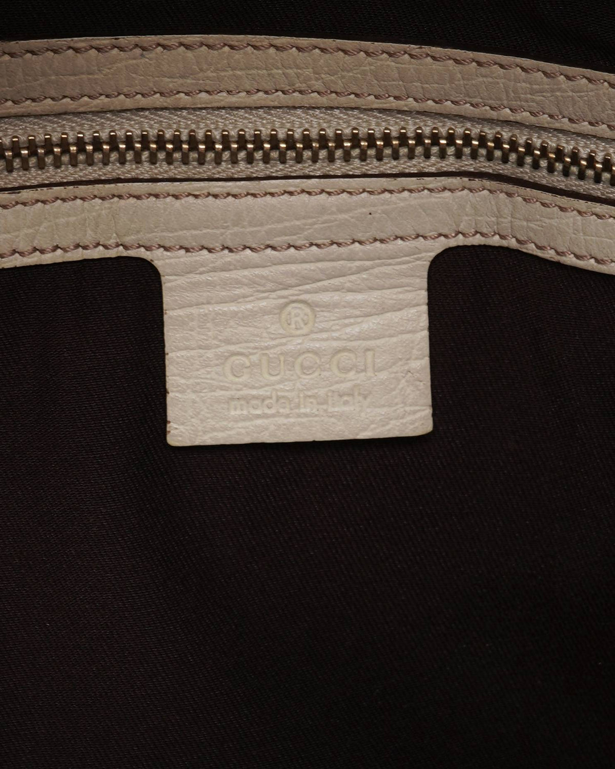 Gucci beige GG Monogram Canvas & Leather hobo bag