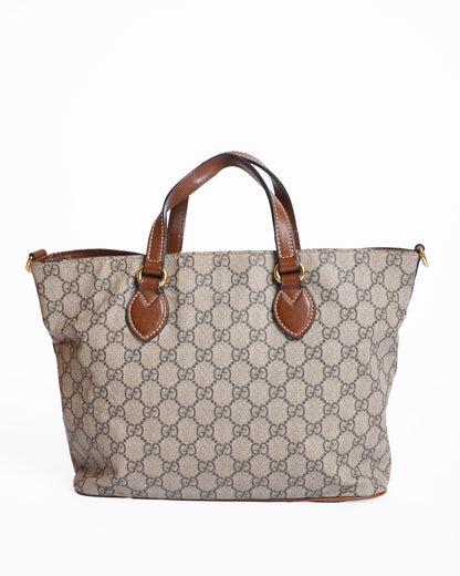 Gucci GG Supreme Shoulder Bag WIth Crossbody Strap