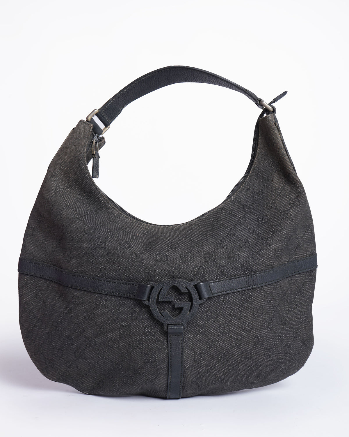 Gucci GG Canvas & Leather Shoulder Bag