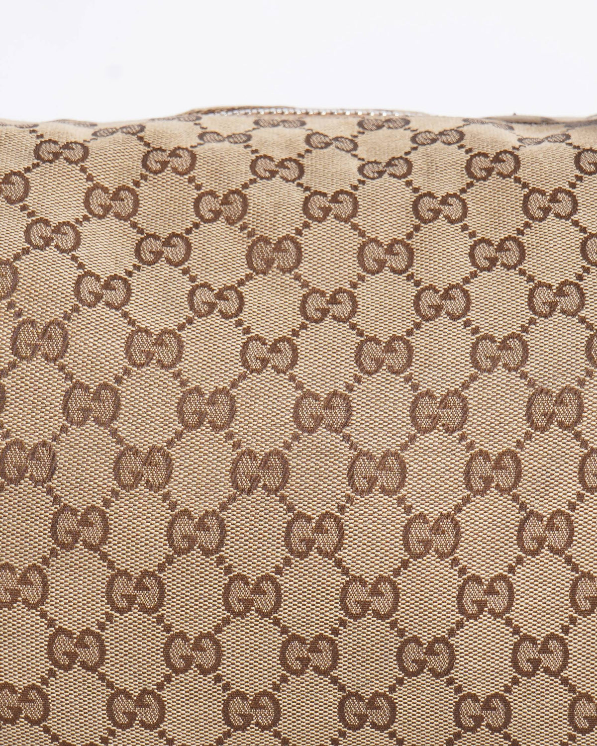 Gucci Beige GG Canvas and Leather Medium Bamboo Bar Shoulder Bag