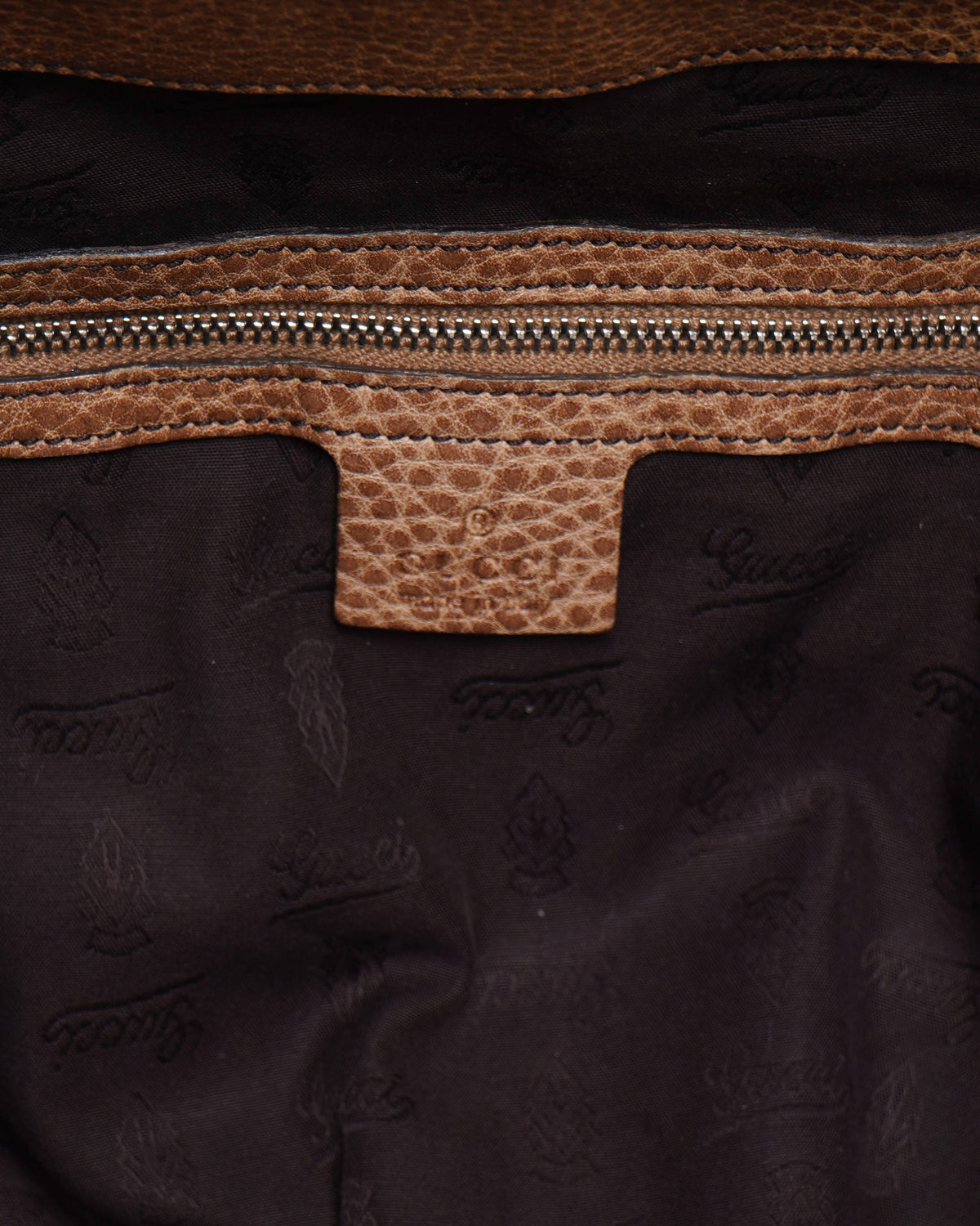 Gucci Beige GG Canvas and Leather Medium Bamboo Bar Shoulder Bag