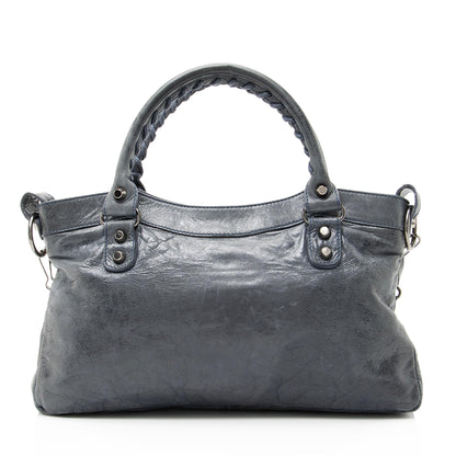 Balenciaga Agneau Arena Classic First Satchel (SHF-23197)
