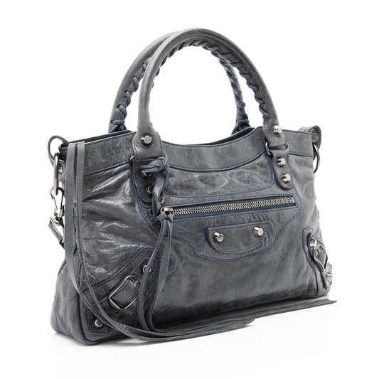 Balenciaga Agneau Arena Classic First Satchel (SHF-23197)