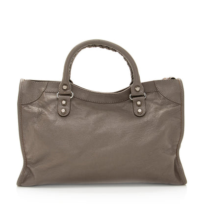 Balenciaga Agneau Classic City Satchel (SHF-19493)