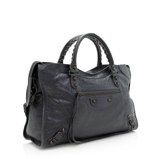 Balenciaga Agneau Classic City Satchel (SHF-20567)