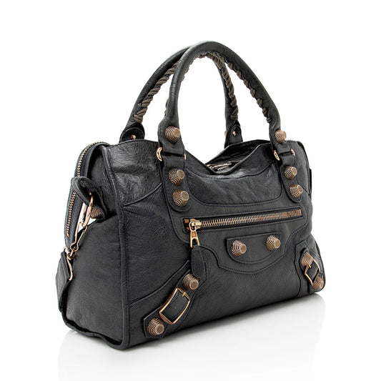 Balenciaga Agneau Giant 12 City Satchel (SHF-17635)