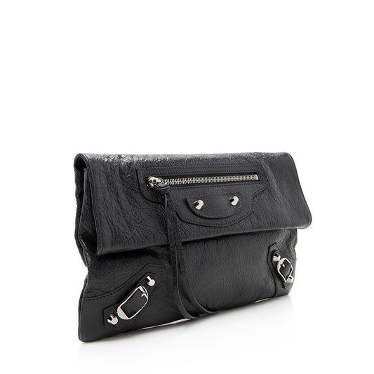 Balenciaga Agneau Giant 12 Envelope Strap Clutch (SHF-18650)