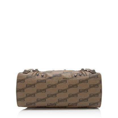 Balenciaga BB Monogram Canvas Signature Neo Cagole City XS Satchel (SHF-ZVKr4D)