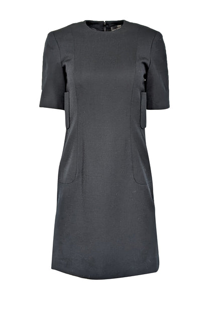 Balenciaga - Black Short Sleeve Sheath Dress Sz 6