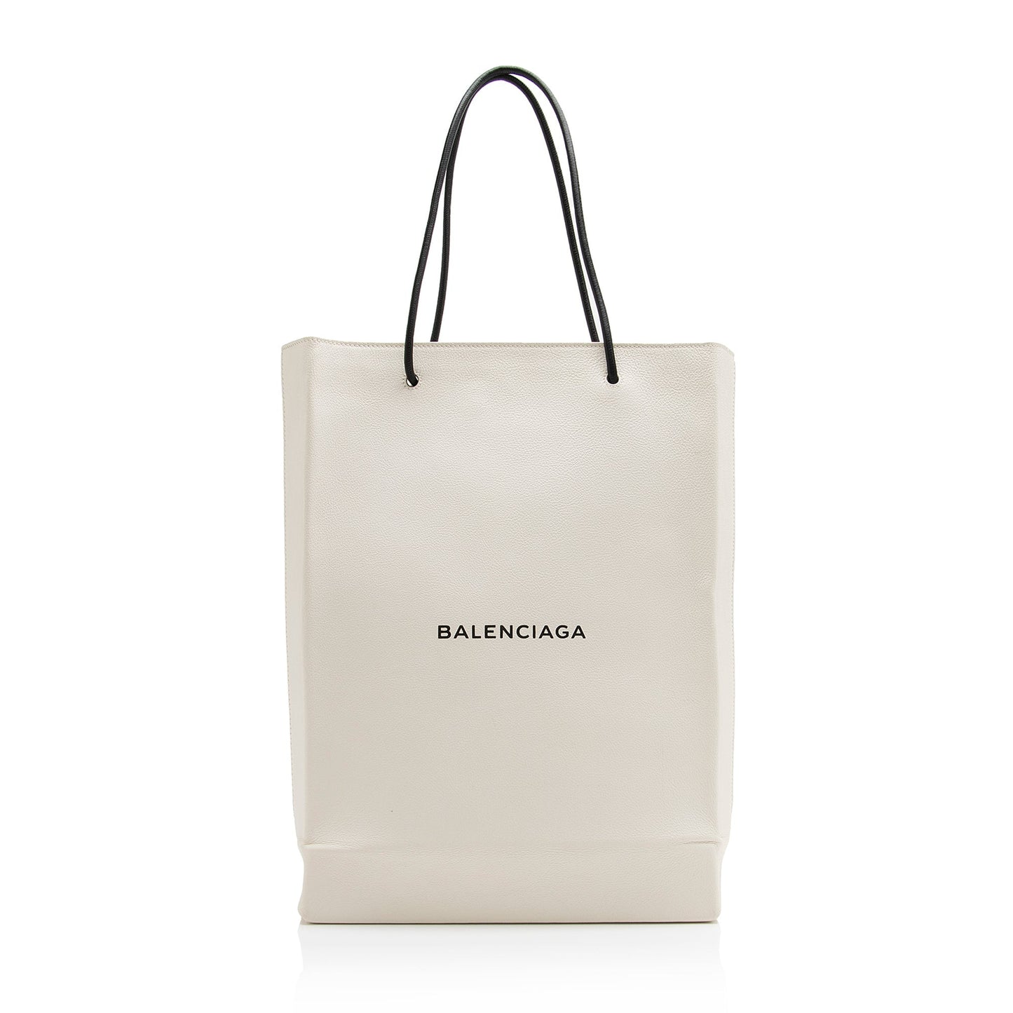 Balenciaga Calfskin Logo Medium N/S Shopper Tote (SHF-23791)