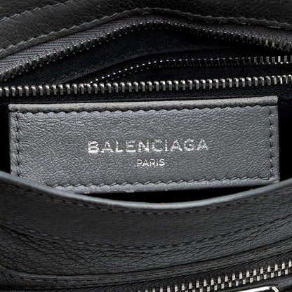 Balenciaga Chevre Metal Edge City Mini Satchel (SHF-18937)