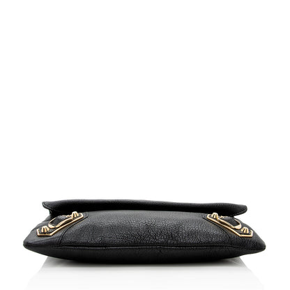 Balenciaga Chevre Metallic Edge Envelope Clutch (SHF-18041)