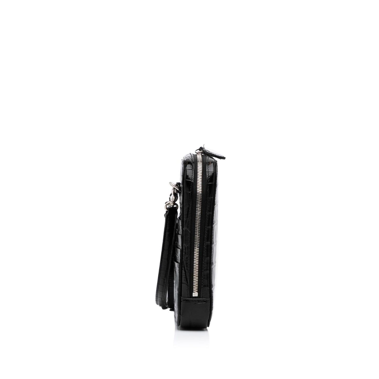 Balenciaga Embossed Zip Phone Holder (SHG-J8voGS)