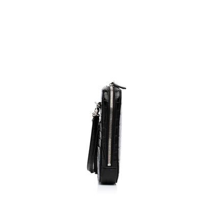 Balenciaga Embossed Zip Phone Holder (SHG-J8voGS)