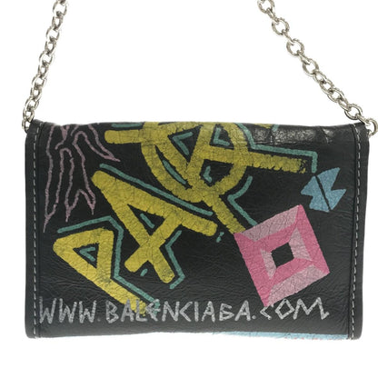 Balenciaga Graffiti Bazar Wallet on Chain (SHG-oYMvoB)