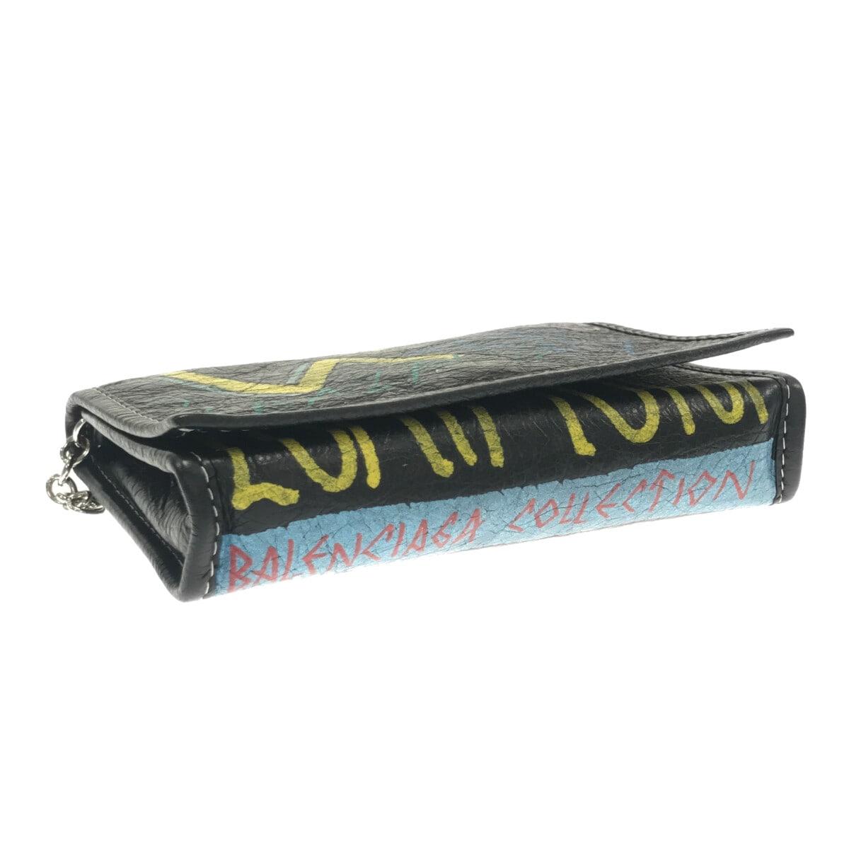 Balenciaga Graffiti Bazar Wallet on Chain (SHG-oYMvoB)