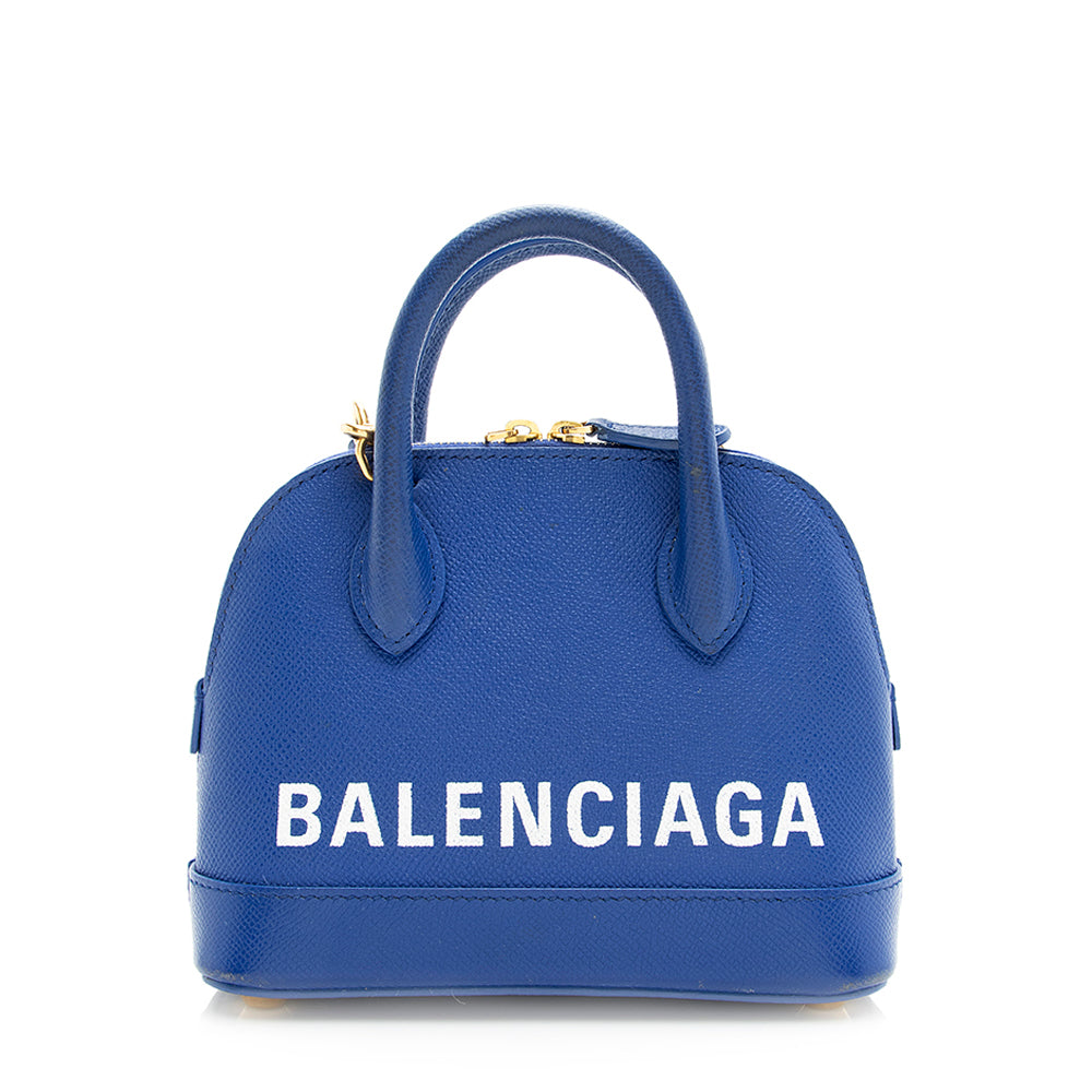 Balenciaga Grained Calfskin Ville XXS Top Handle Bag - FINAL SALE (SHF-19606)