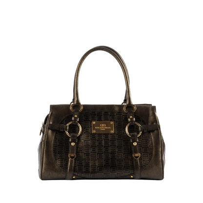 Balenciaga Logo Embossed Leather Shoulder Bag