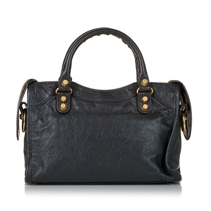 Balenciaga Mini Motocross City Giant 21 Leather Satchel (SHG-32255)