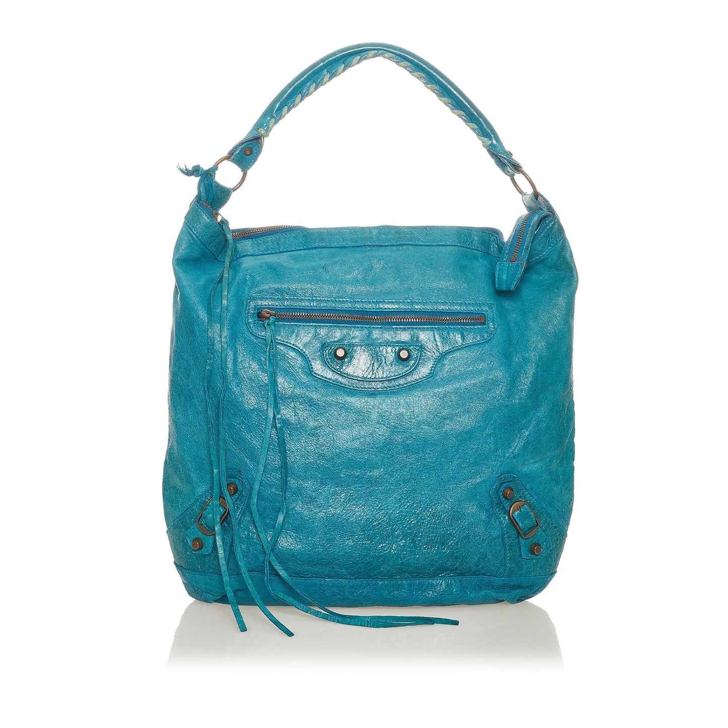 Balenciaga Motocross Classic Day Leather Shoulder Bag (SHG-27287)