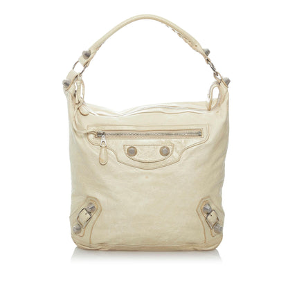 Balenciaga Motocross Classic Day Leather Shoulder Bag (SHG-29770)