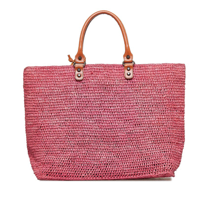 Balenciaga Motocross Classic Raffia Tote (SHG-XaZ3ub)
