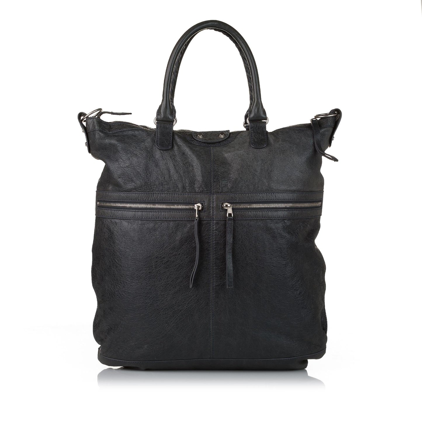 Balenciaga Motocross Classic Square Leather Satchel (SHG-32702)