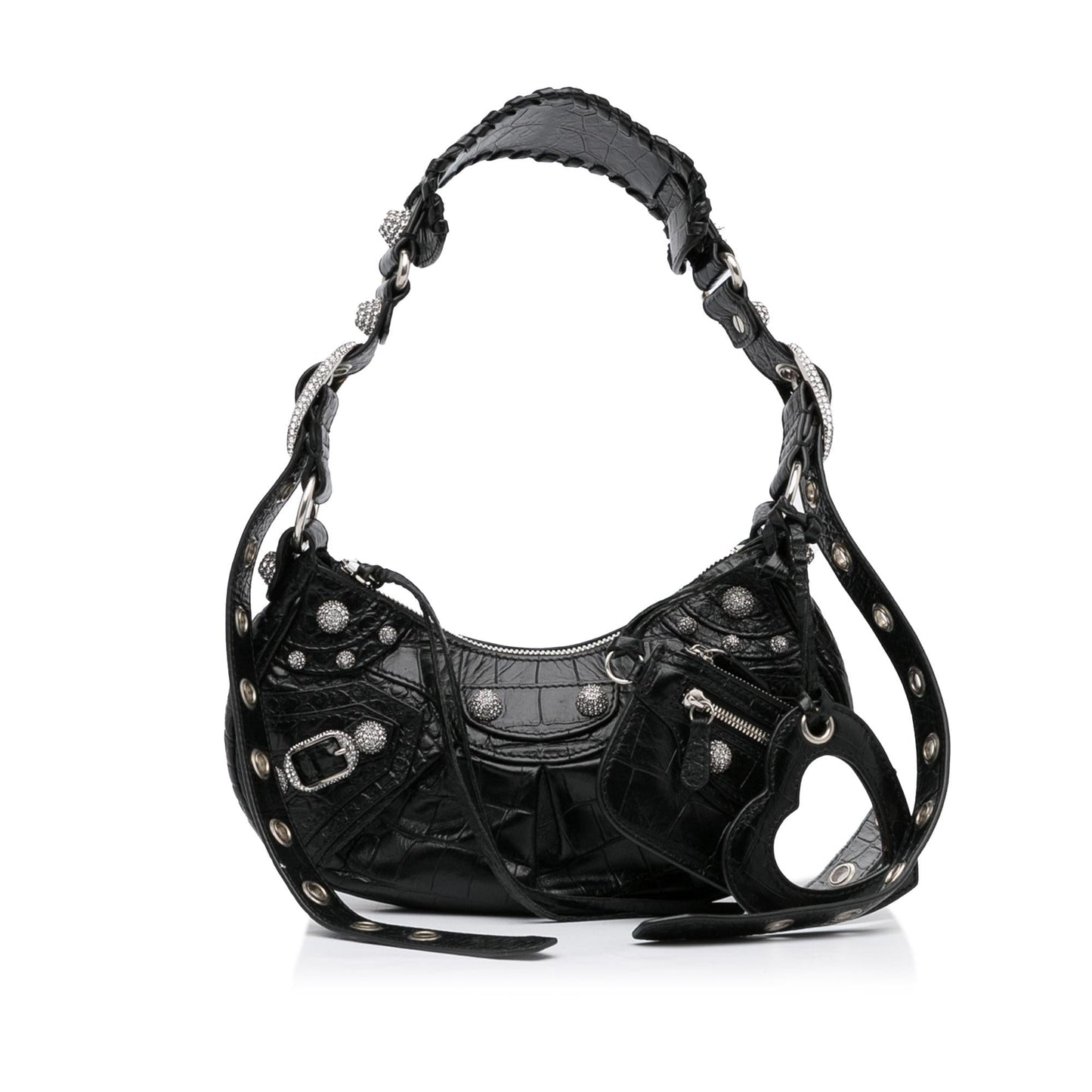 Balenciaga Motocross Embossed Le Cagole with Rhinestones XS (SHG-eejRhq)