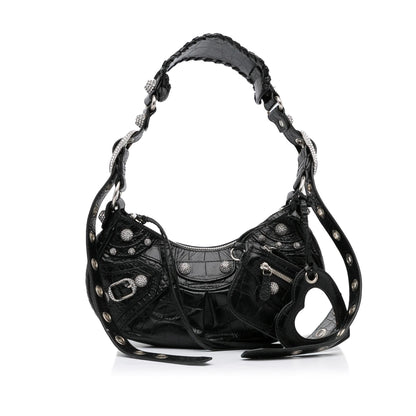 Balenciaga Motocross Embossed Le Cagole with Rhinestones XS (SHG-eejRhq)